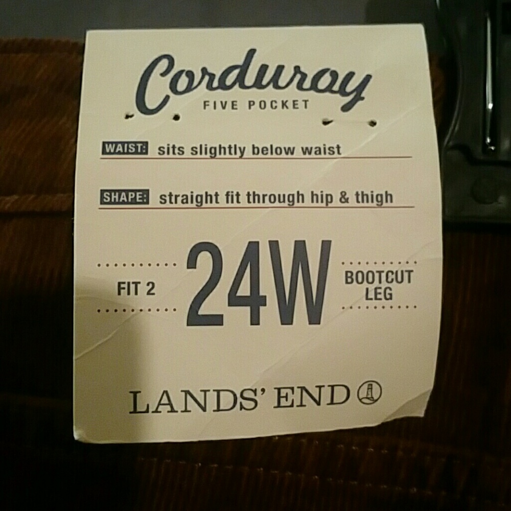 Lands' End Brown Boot Cut Pants - Picture 4 of 8